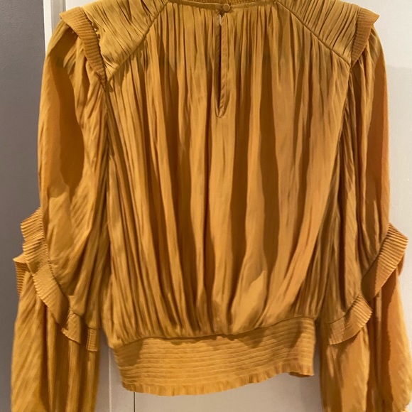 Joie pleated balloon sleeve blouse - Picture 2 of 3